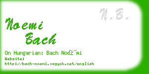 noemi bach business card